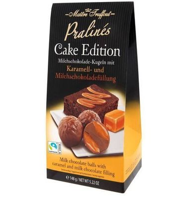 Maitre Truffout Karamell-Milchschokolade Pralinen-Torte 148 g
