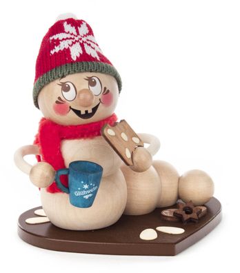 Räucherwurm Weihnachtsmarkt-Rudi BxHxT 13x13x11,5cm NEU Räuc