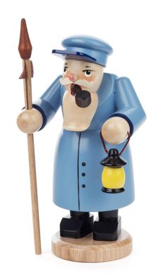 Mini-Räuchermann Nachtwächter blau 6,5x13,5x6cm NEU Rauchfigur Räucherfigur Räuc