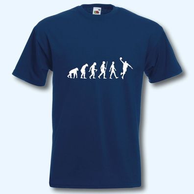 Herren T-Shirt, Fun-Shirt, Evolution Basketball