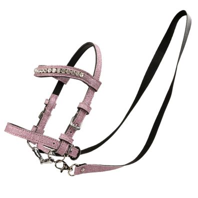 My Hobby Horse - Zaumzeug für Steckenpferde - glitter rosa