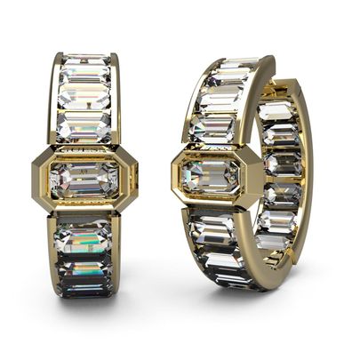 Guess Schmuck Damen-Ohrringe Creolen Goldfarben JUBE04253JWYG