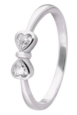 trendor Schmuck Damenring 925 Silber Rhodiniert Zirkoniaring 28526