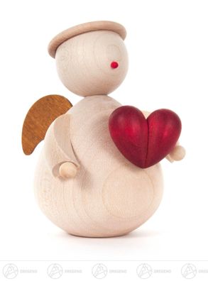Schneemann Schneemann mit Torte Höhe = 80mm NEU Weihnachtsfigur Holzfigur