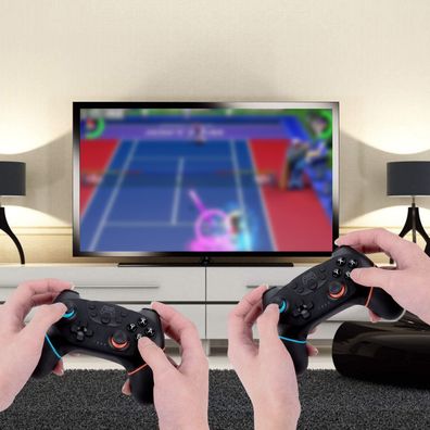 Ergonomischer Pro Controller für Switch – Turbo, Dual Shock & 12h Akku"