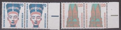 BRD 1988 postfrisch Sehenswürdigkeiten wPaar Seitenrand rechts MiNr. 1374-1375