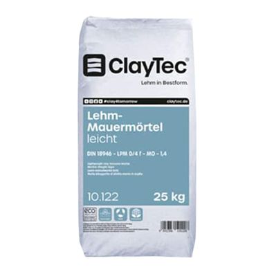 Claytec Lehm-Mauermörtel leicht 25kg