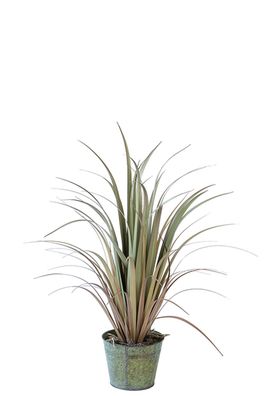 Fink GRAS, Kunstblume, Kunstfasern, grün, braun, H. 90 cm Höhe: 90.00 cm 187001