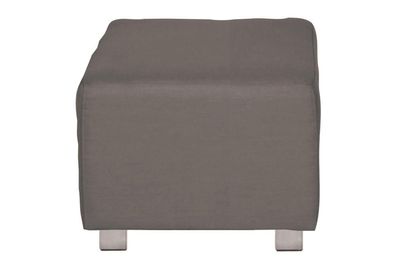 Fink CARLO, Hocker, 100% Polyester, anthrazit, L. 45 cm, B. 45 cm, H. 49 cm Höhe: