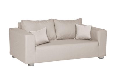 Fink CARLO, 2-Sitzer, 100% Polyester, taupe, L. 0 cm, B. 0 cm, H. 0 cm Höhe: 0.00