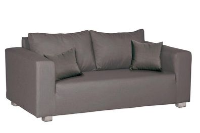 Fink CARLO, 2-Sitzer, 100% Polyester, anthrazit 164106