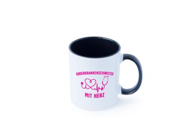 Kinderkrankenschwester mit Herz | Herzschlag | Herz Tasse - Geschenk