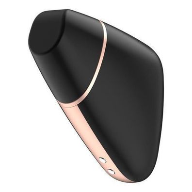 Satisfyer Liebe Dreieck Luftklitorisstimulator Schwarz mit 10 Intensitaetsstufen