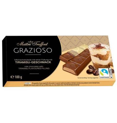 MaitreTruffout Grazioso Pralinen mit Tiramisu-Füllung 100 g