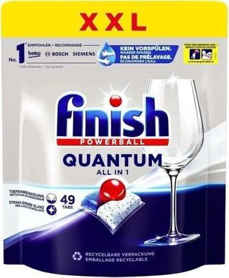 Finish Powerball Quantum all in1 Spülmaschinenkapseln 49 Stück