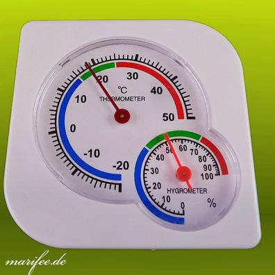 Thermometer-Hygrometer, analoges Temperatur-Messgerät Art.-Nr. 12324