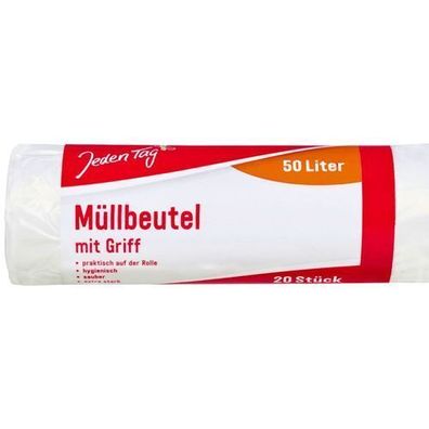 One Tag Müllsäcke mit Griff 50 l 20 Stück