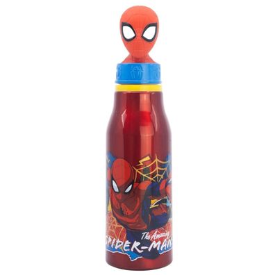 Spiderman Trinkflasche Aluminium, 690 ml, mit Sicherheitsverschluss