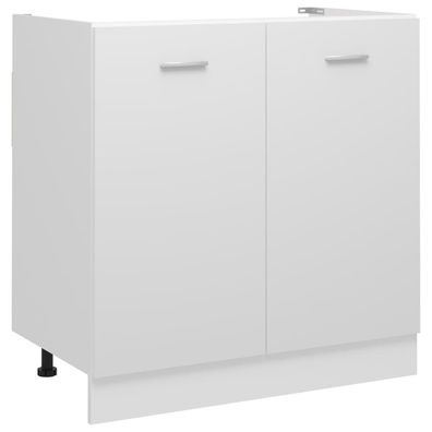 vidaXL Spülenunterschrank Lyon Weiß 80x46x81,5 cm Holzwerkstoff