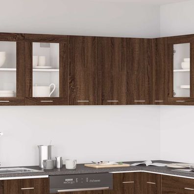vidaXL Hängeschrank Lyon Braun Eichen-Optik 60x31x60 cm Holzwerkstoff