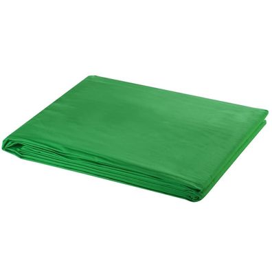vidaXL Fotohintergrund ohne Ständer Baumwolle Grün 500x300 Chroma-Key
