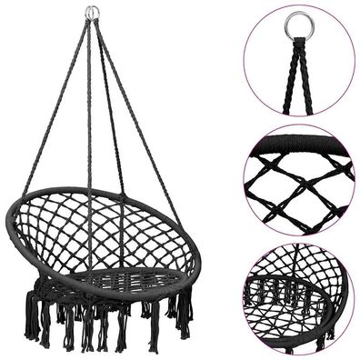 vidaXL Hängesessel 80 cm Anthrazit