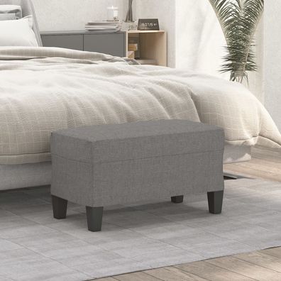 vidaXL Sitzbank Dunkelgrau 70x35x41 cm Stoff