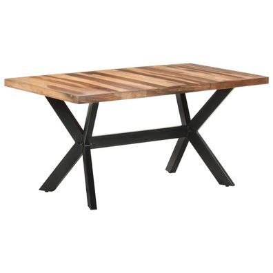 vidaXL Esstisch 160x80x75 cm Massivholz Honigfarben