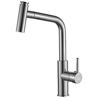 Küchenarmatur Wasserhahn TORO Küchenmischer für Küche in Silber
