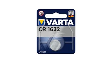 VARTA Batterie Knopfzelle, im Blister, für Langzei CR1632 (3 V, 1