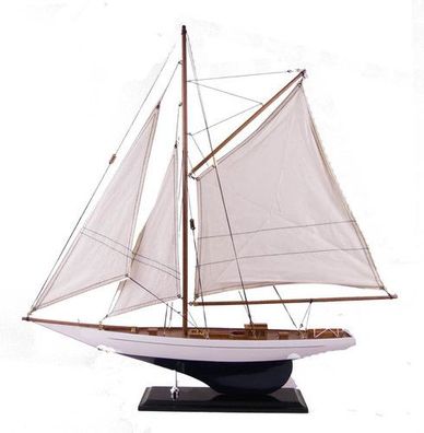 Segelboot-Yacht blau/weiss
