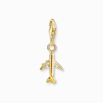Thomas Sabo - 2012-413-39 - Charm - Damen - 925er Silber gelbvergoldet - Flugzeug