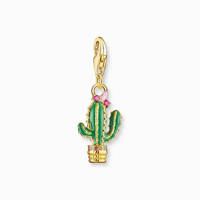 Thomas Sabo - 1928-471-7 - Charm - Damen - 925er Silber gelbvergoldet - Kaktus