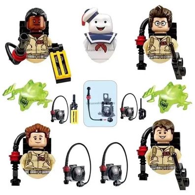 Ghostbusters Set Slimer Ray Egon Peter Winst Klemmbausteine 100% Cobi Cada kompatibel