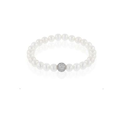 Luna-Pearls - HS1173 - Armband - 925 Silber rhodiniert - Zirkonia