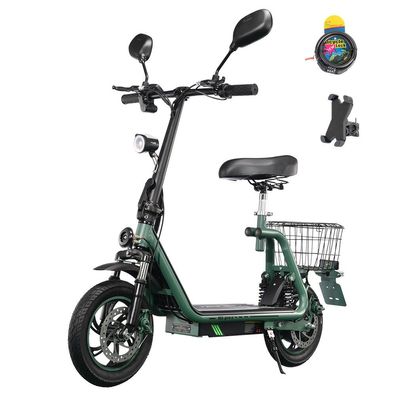 EEC-zertifizierter 500W 48V 13Ah 12 Zoll Twofish M5 PRO-E Elektroroller mit Sitz, rün