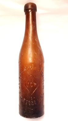 Alte Glasflasche J.C.R. J.C. Reese Kiel