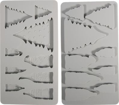 Silikongießform Wichtelfamilie, 9 Formen