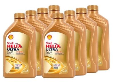 Shell Helix Ultra ECT C2 C3 0W-30 8x1 Liter