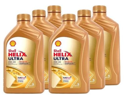 Shell Helix Ultra ECT C2 C3 0W-30 6x1 Liter
