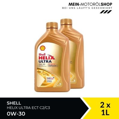 Shell Helix Ultra ECT C2 C3 0W-30 2x1 Liter