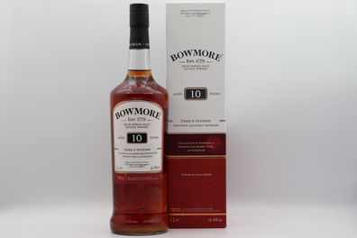 Bowmore 10 Jahre Dark & Intense 1,0 ltr. Exclusive to the Global Traveller