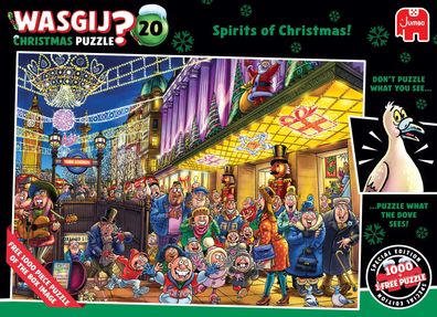 Wasgij Christmas 20, eihnachtsgeister, 2x1000 Teile Puzzle