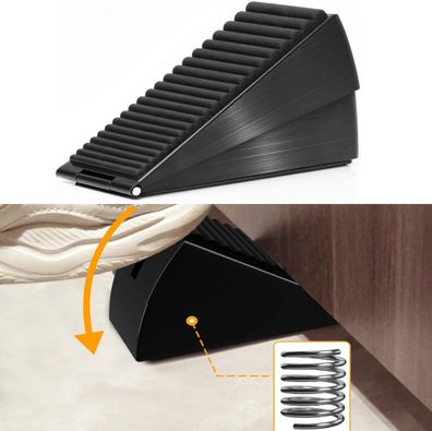 Robuster Türstopper, verstellbare Feder, Sicherheitsgummi, 12,8x4,6x7,6cm