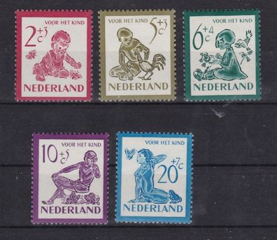 Niederlande 1950 postfrisch MiNr. 565-569 Voor het Kind