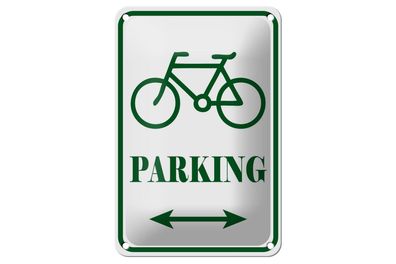 Blechschild 18 x 12 cm Fahrrad Parking