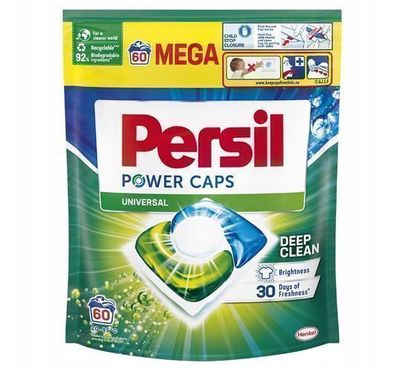 Persil Power Caps Universal Waschmittelkapseln, 60 Stueck