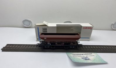 Märklin H0 4631 Drehschieber Seitenentladewagen / DB / Weiße OVP