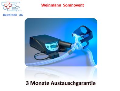CPAP Austauschgaranti/WEINMANN SOMNOvent CR geprüft & sofort einsatzbereit