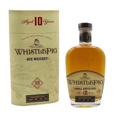 WhistlePig Straight Rye Whiskey Aged 10 Year, 50% Vol. 0,7 l